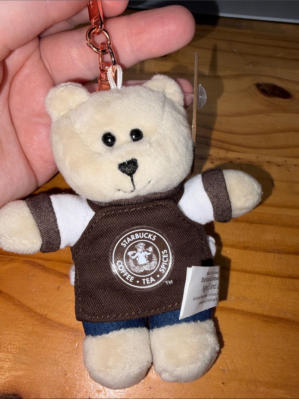 Brand New Starbucks Seattle limited Edition Barista Bear Keychain - Pike Place🔥